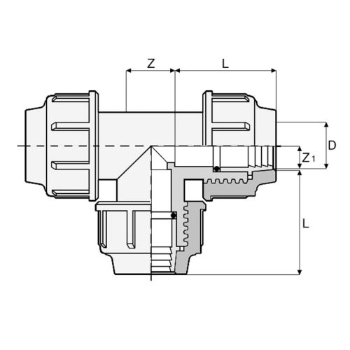 Тройник Astore 32 мм
