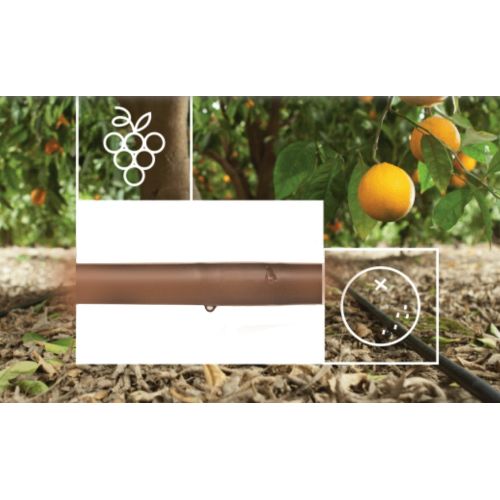 Капельная трубка с компенсацией давления Rivulis Hydrobloom PC Brown 