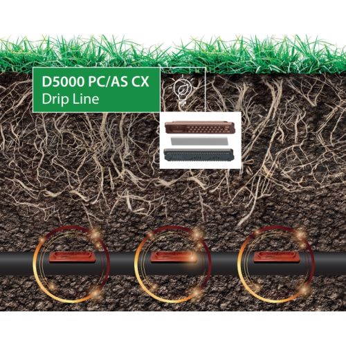 Капельная трубка подземная с компенсацией Rivulis D5000 PC/AS CX DripLine